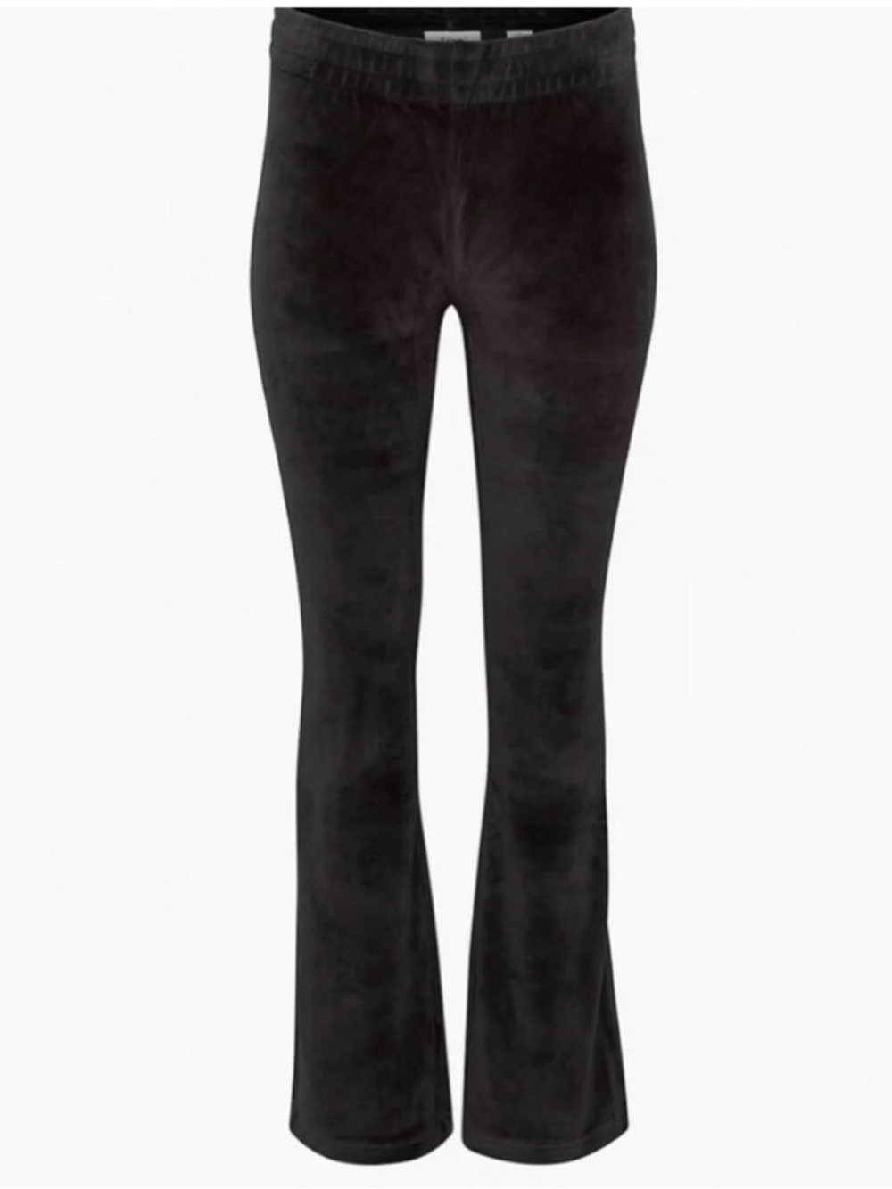 Aritzia TNA Sommer Black Velour Flared Pants